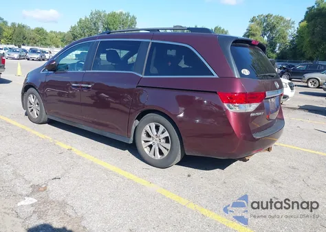 2014 Honda Odyssey Ex-L from USA, damaged, VIN 5FNRL5H65EB077816